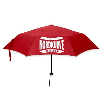 Düsseldorf Nordkurve Hoodie Bag, Mug, Tasse, Shirt - Regenschirm (klein) - Rot - Vorne