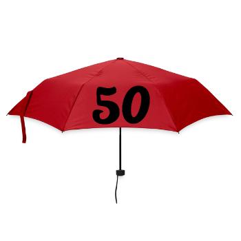 50. 50 YEARS. 50th ANNIVERSARY. 50 YEARS ANNIVERSARY. - Umbrella (small) - red - Front