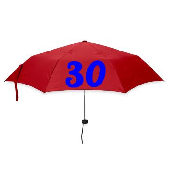 30. 30 YEARS. 30th ANNIVERSARY. 30 YEARS ANNIVERSARY. - Umbrella (small) - red - Front