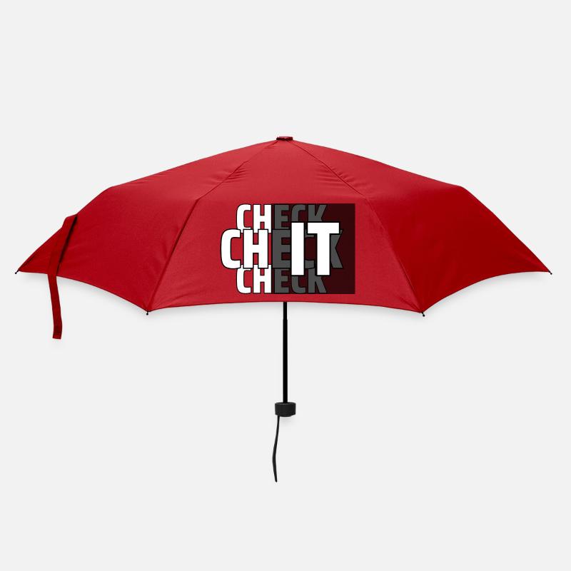 CHECK IT - Regenschirm (klein) - Rot