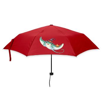 Mantarochen mit Muschelhexenhut - Regenschirm (klein) - Rot - Vorne