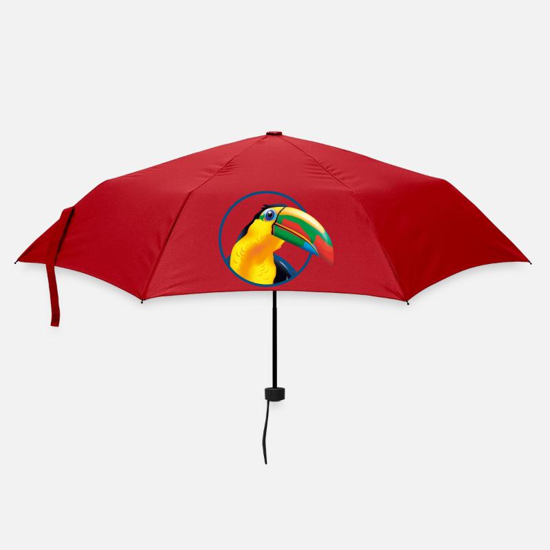 Tropical Toucan Color Explosion - Umbrella (small) - red