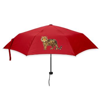 A tiger - Umbrella (small) - red - Front