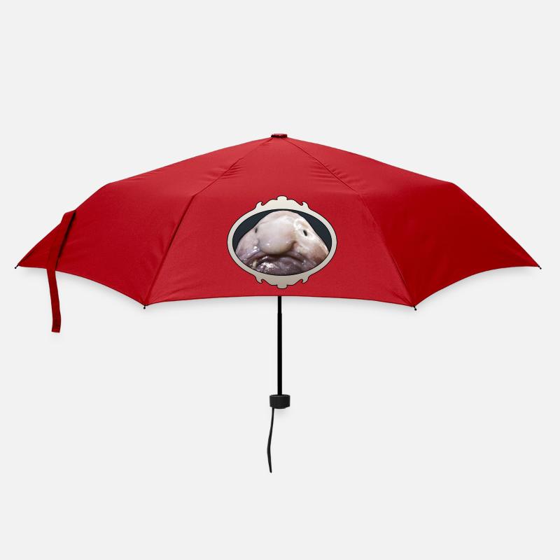 Blobfisch - Hässlicher Fisch - Mr Blob - Regenschirm (klein) - Rot