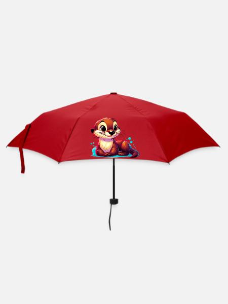 Otter - Regenschirm (klein) - Rot