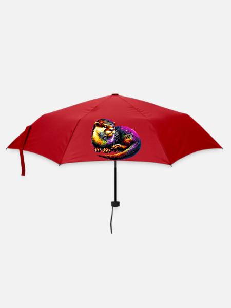Otter - Regenschirm (klein) - Rot