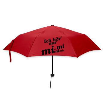 I only hear Mimi! - Umbrella (small) - red - Front