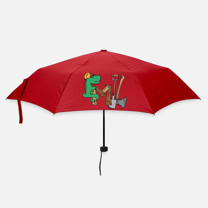 Emil Croki de chantier avec outils - Parapluie standard - rouge