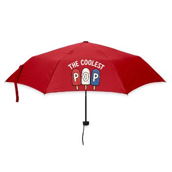 Lustiger Opa, der coolste Papa - Regenschirm (klein) - Rot - Vorne