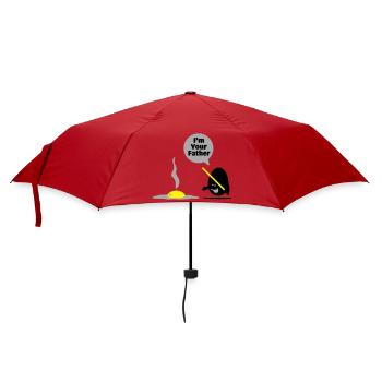 egg vader - Regenschirm (klein) - Rot - Vorne