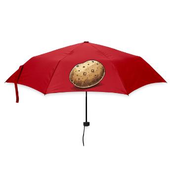 Pomme de terre - Parapluie standard - rouge - Devant