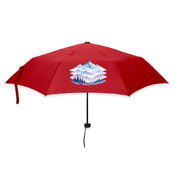 Bündner Härzbluetbündner - Regenschirm (klein) - Rot - Vorne