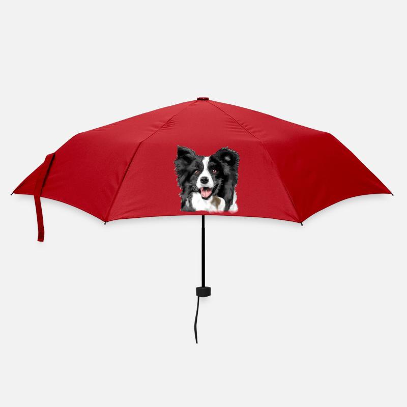 Border Collie - Parapluie standard - rouge