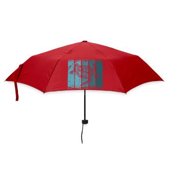 Schildkröte - Regenschirm (klein) - Rot - Vorne