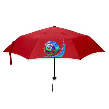 Schnecke - Regenschirm (klein) - Rot - Vorne
