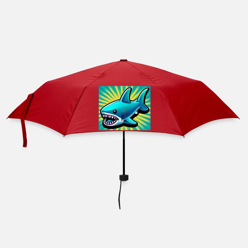 Hai - Regenschirm (klein) - Rot