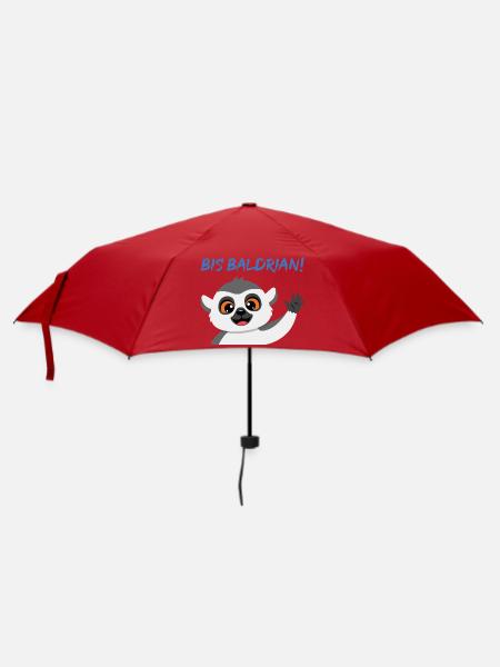 Panda Gruß Mascot Bis Baldrian! - Regenschirm (klein) - Rot