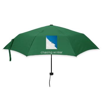 chasing winter - Regenschirm (klein) - Flaschengrün - Vorne