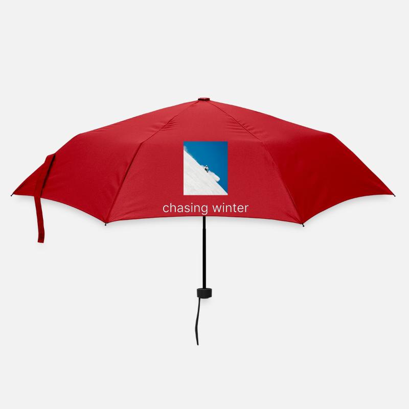 À la poursuite de l’hiver - Parapluie standard - rouge