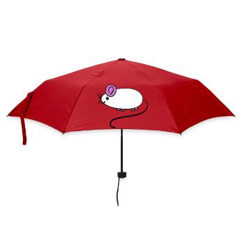 Mouse Rat Rodent Kids Baby - Umbrella (small) - red - Front