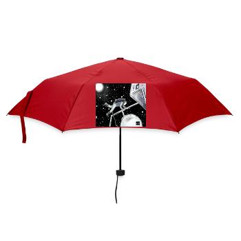 Space Explorer in Orbit - Umbrella (small) - red - Front