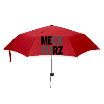 Meck Furz | Merz - nicht mein Kanzler - Regenschirm (klein) - Rot - Vorne