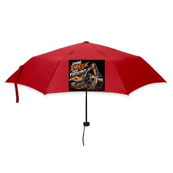 Fortschritt durch Schmutz - Regenschirm (klein) - Rot - Vorne