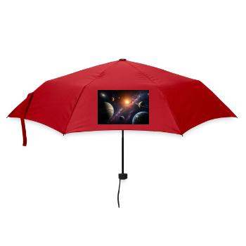 Universe - Umbrella (small) - red - Front