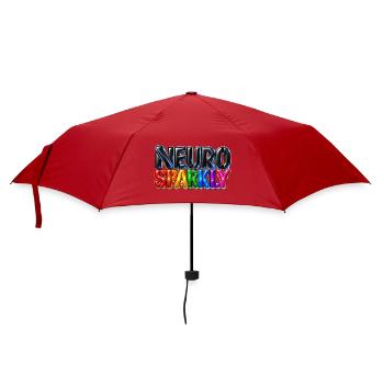 Neuro Sparkly - Regenschirm (klein) - Rot - Vorne