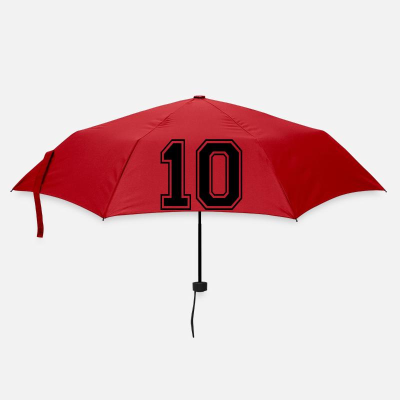 Numéro 10 - Parapluie standard - rouge