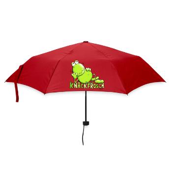 Knackfrosch - Regenschirm (klein) - Rot - Vorne