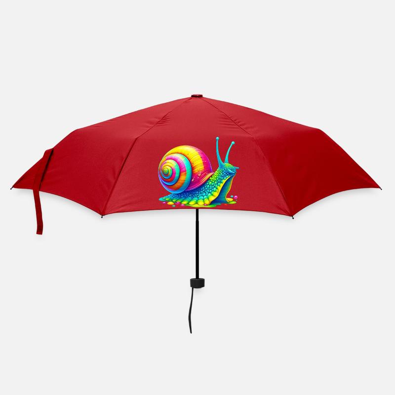Schnecke - Regenschirm (klein) - Rot