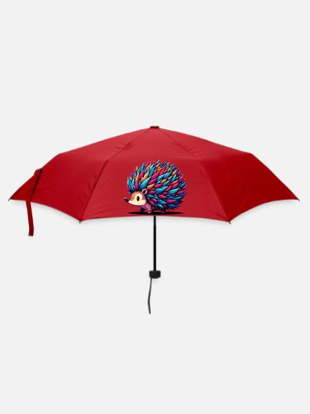 Igel - Regenschirm (klein) - Rot