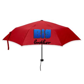 Schriftzug Big Brother für den großen Bruder - Regenschirm (klein) - Rot - Vorne
