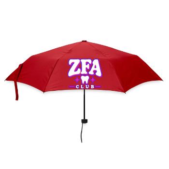 ZFA Club – Zahnmedizin mit Herz und Style - Regenschirm (klein) - Rot - Vorne