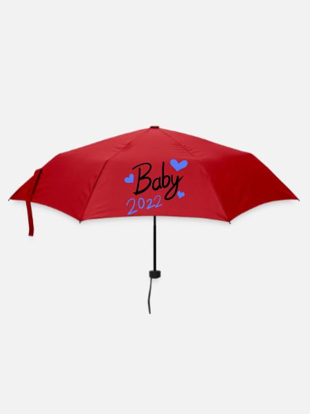 Baby 2022 - Neugeborenes 2022 - Regenschirm (klein) - Rot