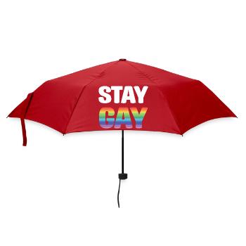 LGBTQ Pride Month - Stay Gay - Umbrella (small) - red - Front