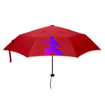 Japanische Kampfkunst Geschenkidee für Weihnachten - Regenschirm (klein) - Rot - Vorne