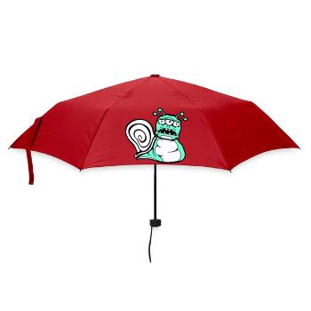 snail alien monster Halloween extraterrestrial - Umbrella (small) - red - Front