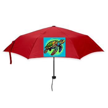 turtle - Umbrella (small) - red - Front
