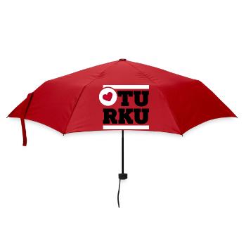 LoveTurku - Umbrella (small) - red - Front