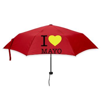 I LOVE MAYONNAISE Mayo - Umbrella (small) - red - Front