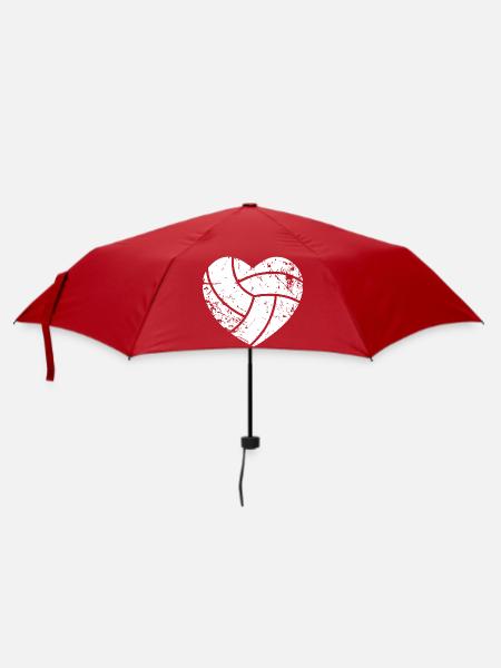 Volleyball - Regenschirm (klein) - Rot
