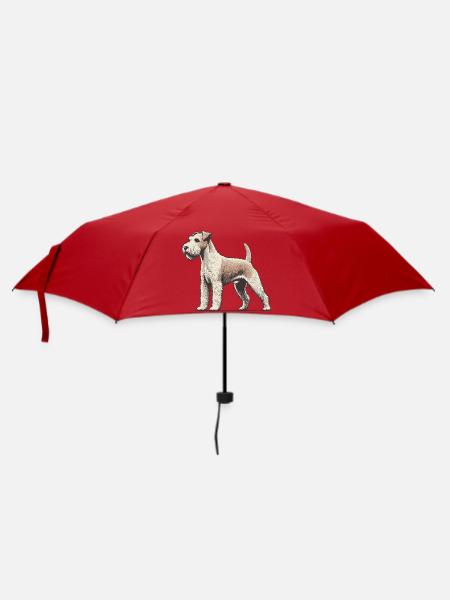 Terrier - Regenschirm (klein) - Rot