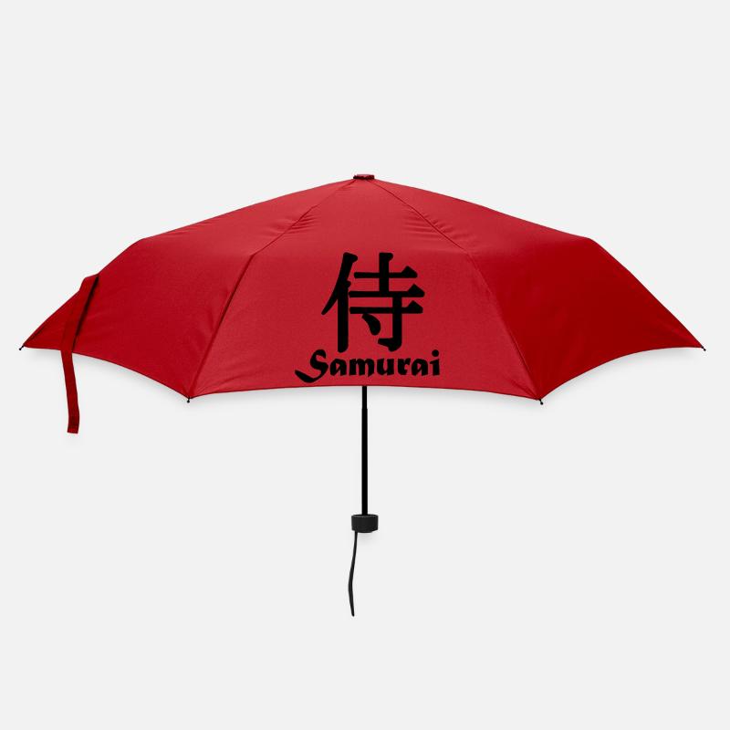 Samurai with text - Umbrella (small) - red