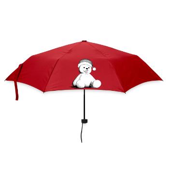 Bärchen - Regenschirm (klein) - Rot - Vorne