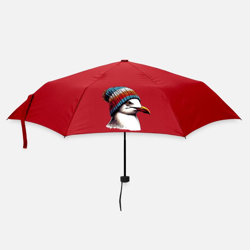 Möwe - Regenschirm (klein) - Rot