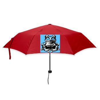 Frosch - Regenschirm (klein) - Rot - Vorne