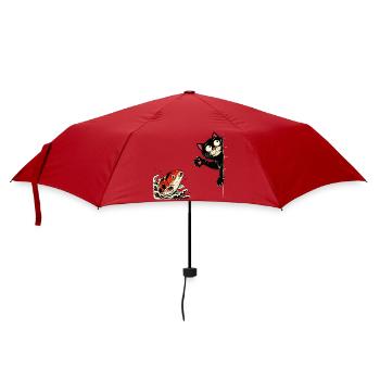  Koi Fische Kois-Karpfen KOI-KATZE Koi - Regenschirm (klein) - Rot - Vorne