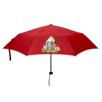 Traumhaus zum verlieben - Villa mit großem Garten - Regenschirm (klein) - Rot - Vorne